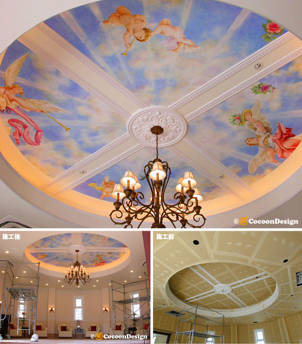天井画／天使・Ceiling Painting Angel