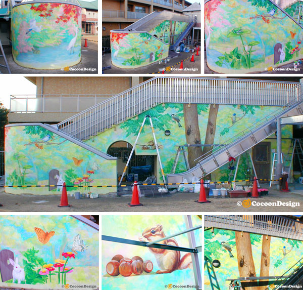 動物と昆虫・Wallpainting Animal&Insect