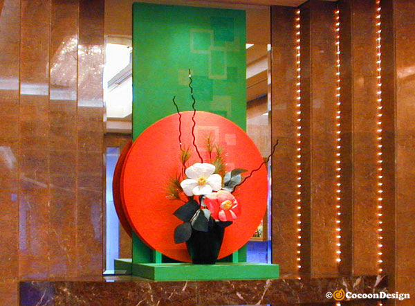 和紙オブジェ／椿・JapanesePaper Object TSUBAKI